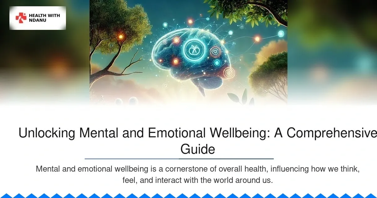 Unlocking Mental and Emotional Wellbeing: A Comprehensive Guide