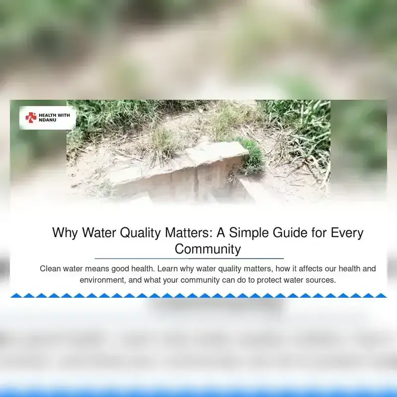Why Water Quality Matters: A Simple Guide for Every Community