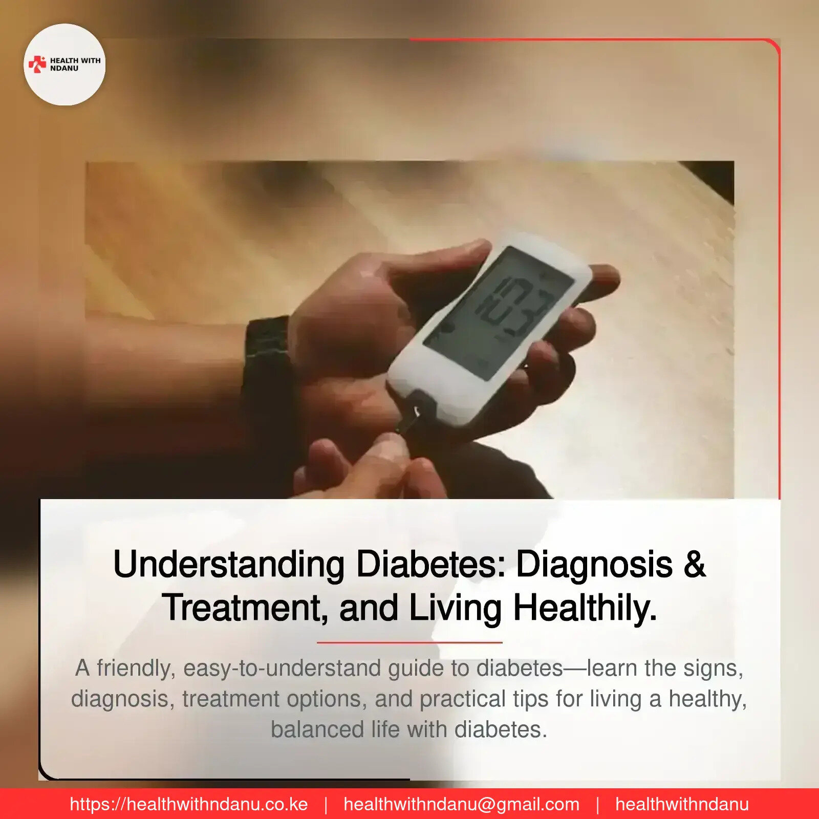 Understanding Diabetes: Diagnosis & Treatment, and Living Healthily. 