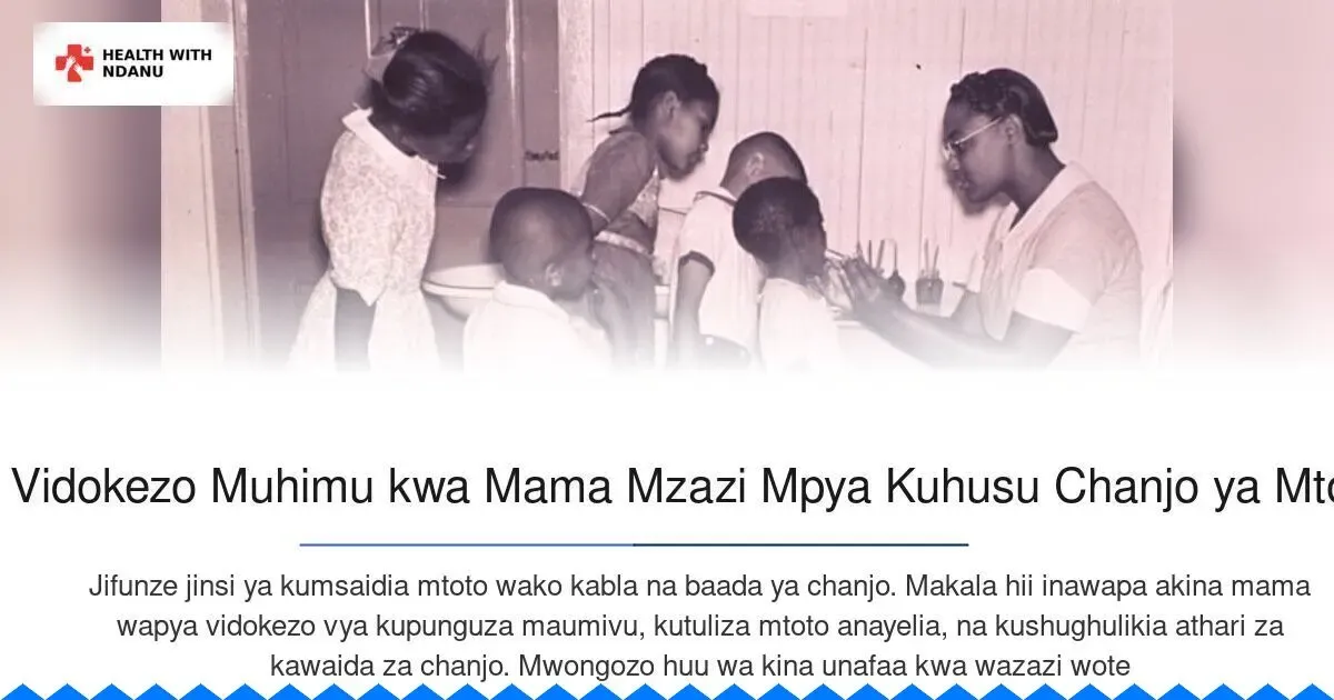 Image for blog titled  Vidokezo Muhimu kwa Mama Mzazi Mpya Kuhusu Chanjo ya Mtoto
