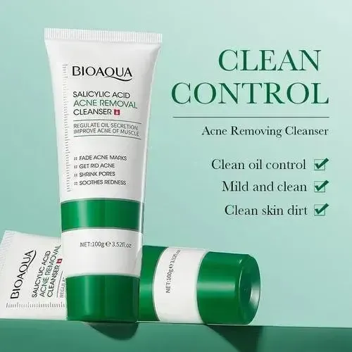 Image for product titled BIOAQUA Salicylic Acid Acne Remove Anti Acne Cream Oil Control Shrink Pores Cleanser Cream